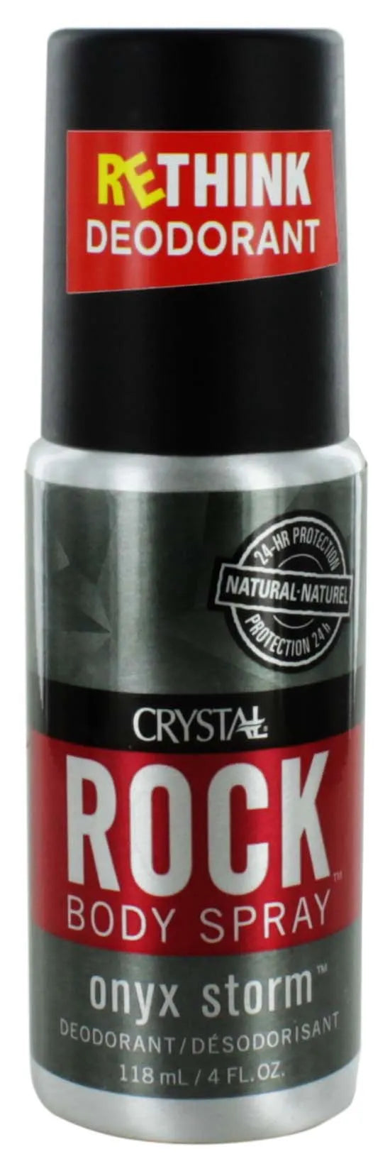Crystal Rock Deo Spray Onyx Storm 118ML (Pack of 6)