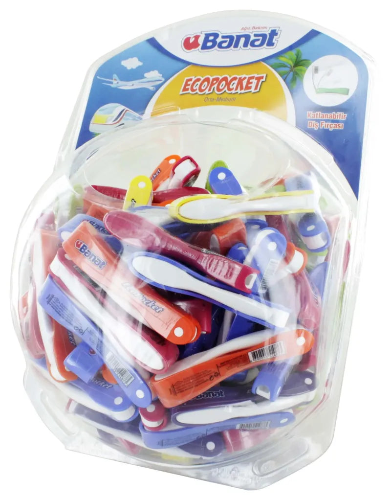 Banat Mini Travel Eco Toothbrush X 144 (Pack of 144)