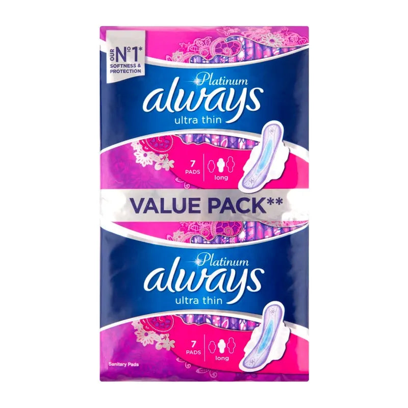 Always Platinum 14S Ultra Thin With Wings (Pack of 6)
