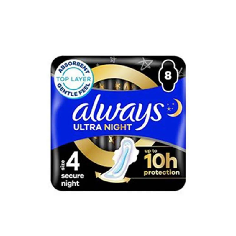 Always Ultra Secure Night 8S With Wings (Pack of 6)