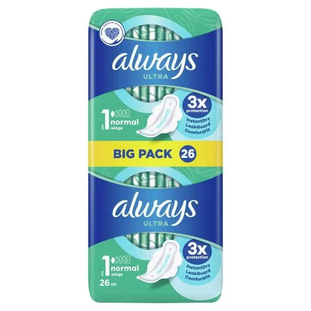Always Ultra Normal Day 26 Pads (Pack of 6)