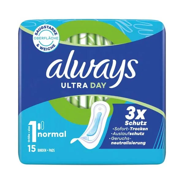 Always Ultra Day 15 Count Normal – feminine hygiene product