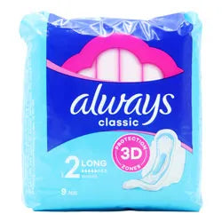 Always Classic Long Wings 9S (Pack of 6)