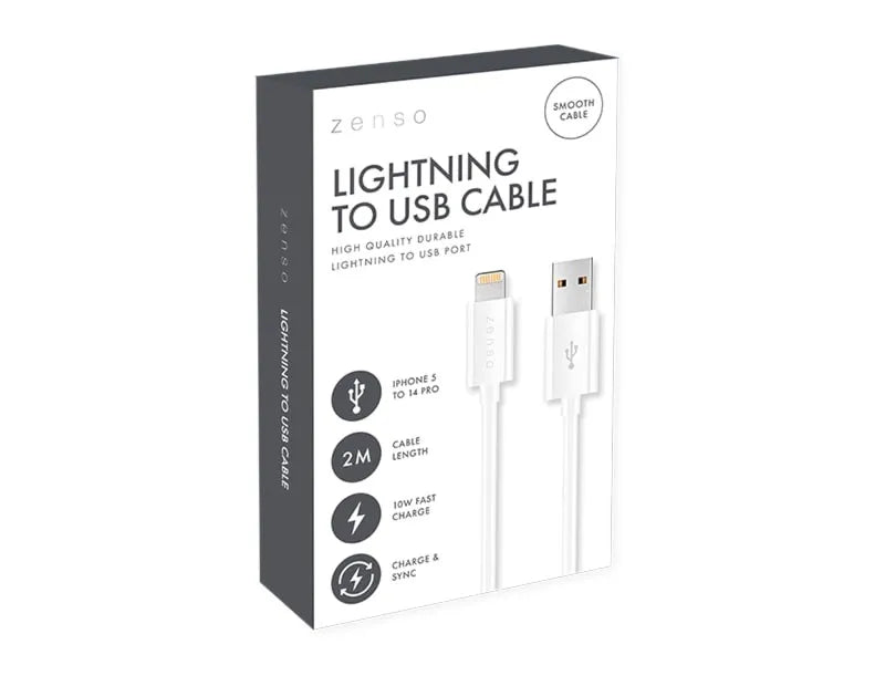 Ele12225 Lightning To Usb Charger 2M (Pack of 12)