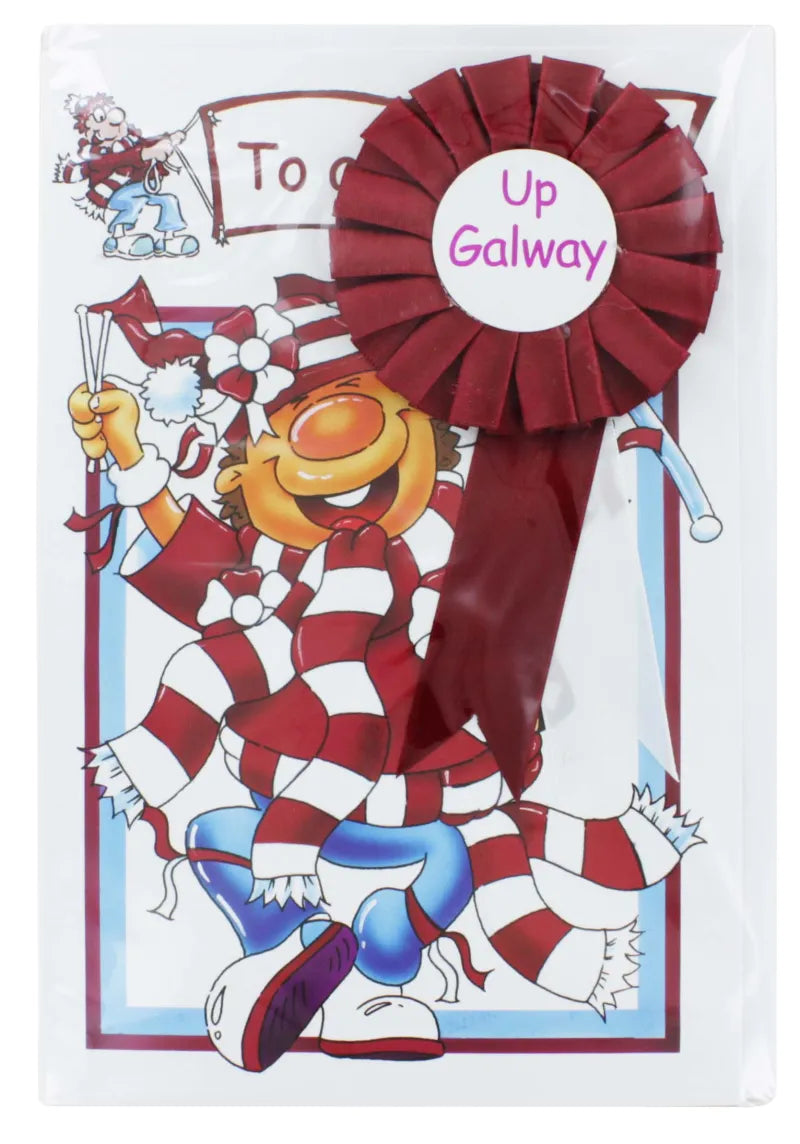 Greeting Card With Rosette Galway (Pack of 6)