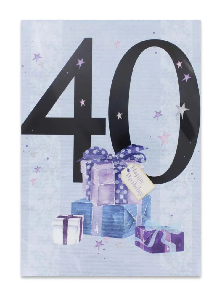 Cards 40Th Birthday (No.54) (Pack of 12)