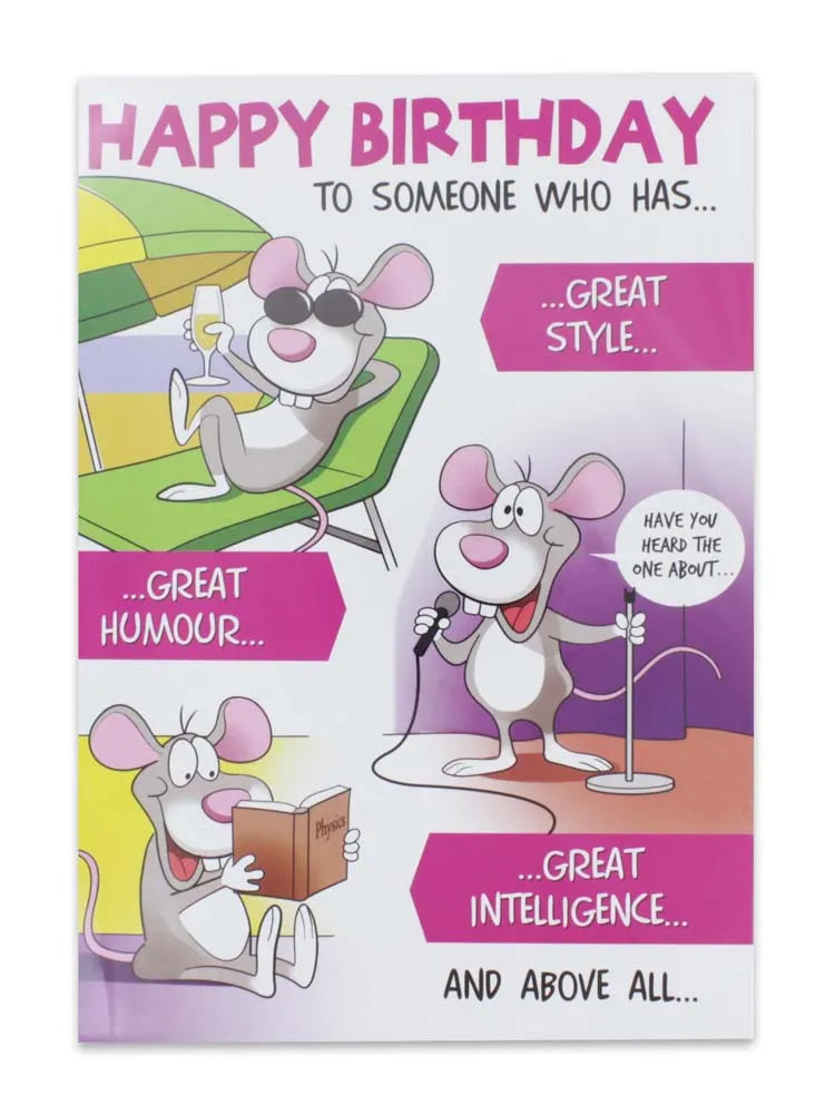 Cards Humour (No.7) Birthday (Pack of 12)