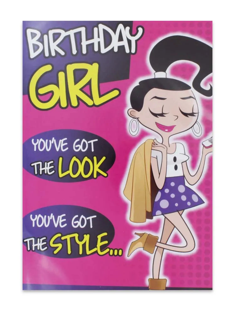 Cards Humour (No.8) Birthday (Pack of 12)