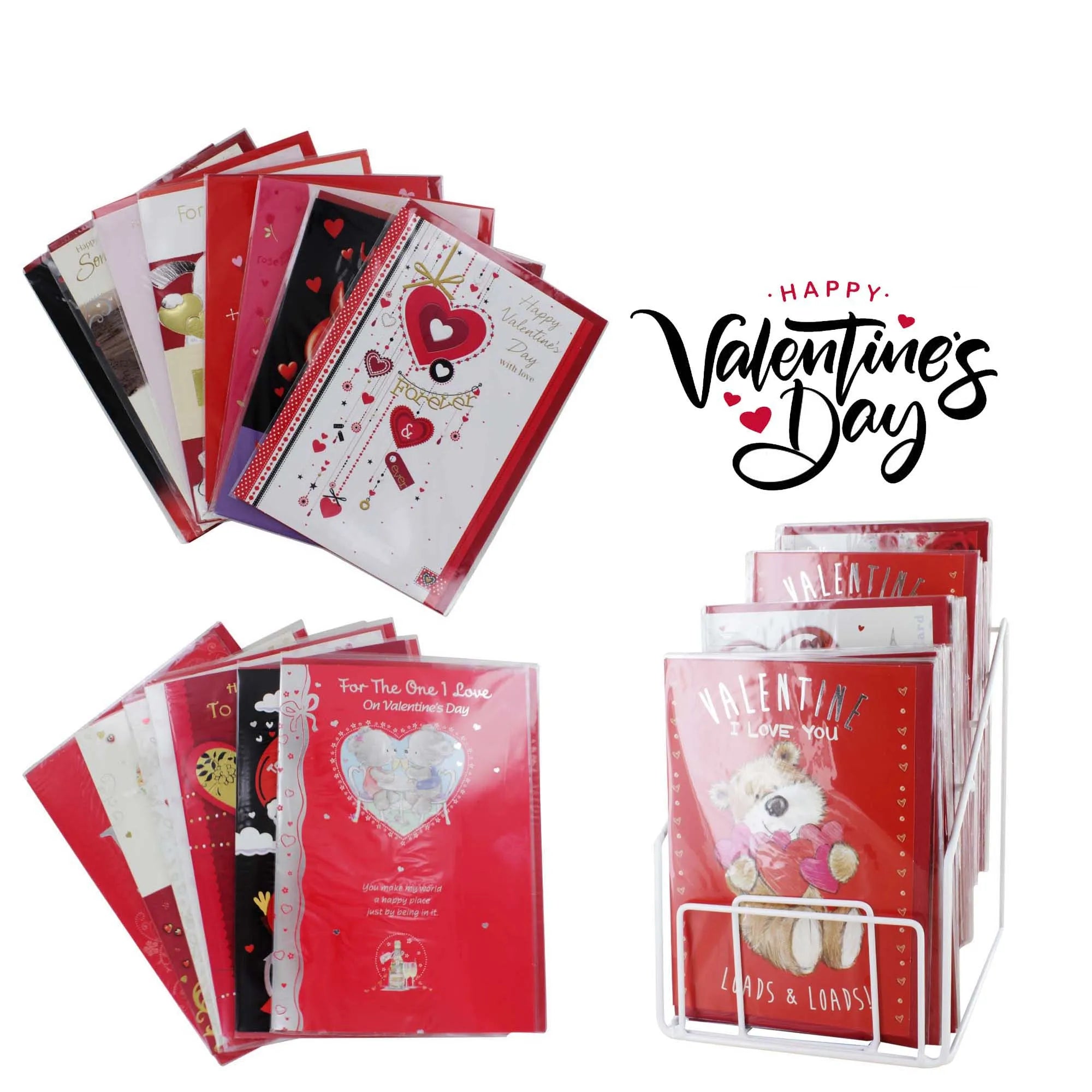 Greeting Card Valentine'S Nett Euros (Pack of 36)
