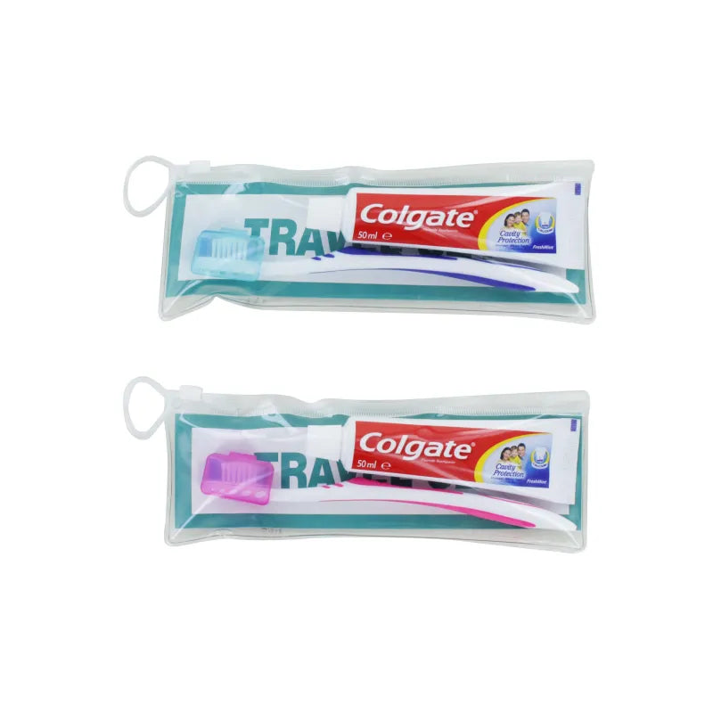 Toothbrush/Toothpaste Travel Pouch (Pack of 12)