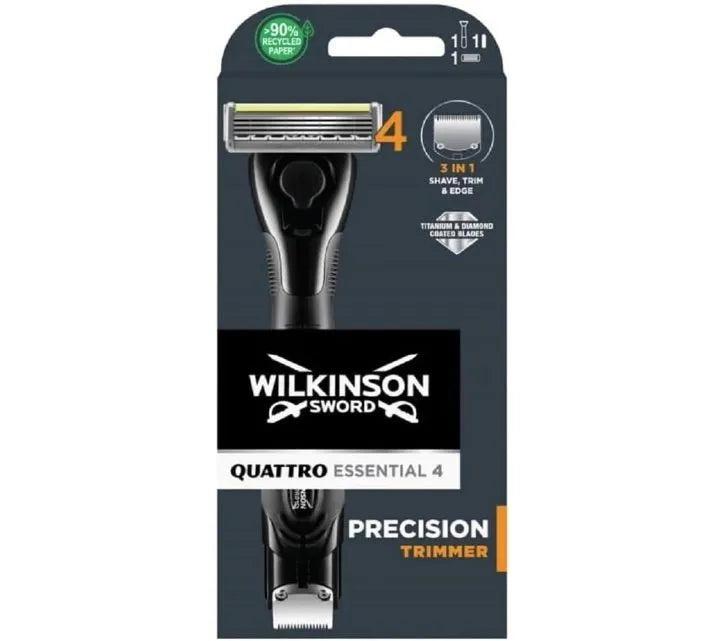 Wilkinson Sword Quattro Razor With Trimmer (Pack of 6)