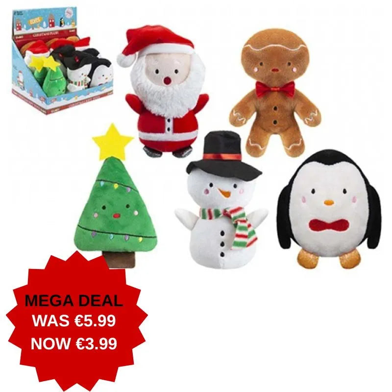 446126 14Cm Cuddly Xmas Disp X12 ***Special 25 (Pack of 12)