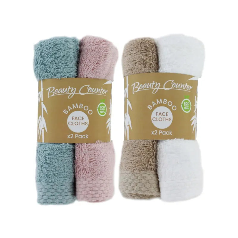 Bamboo Face Cloth 2 Pack (Pack of 6)