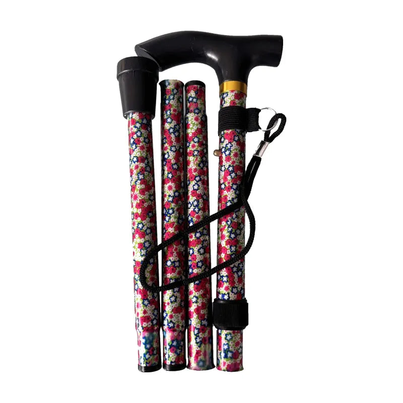 Ms23349 Walking Stick Floral Folding (Pack of 3)