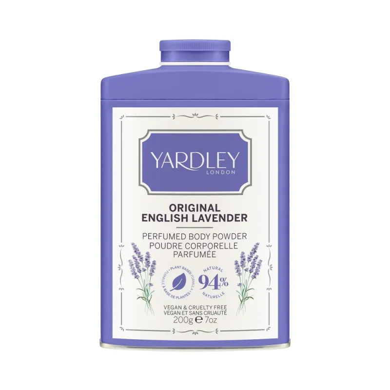 Yardley Original English Lavender Talc 200G (Pack of 6)