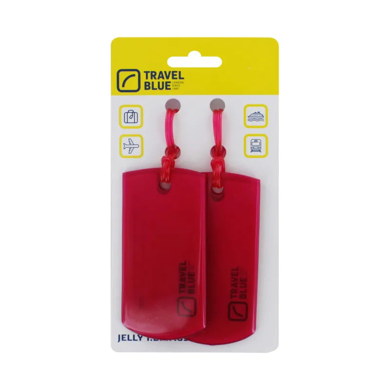 Travel Blue Jelly Id Tags 016 (Pack of 3)