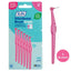 TePe Angle interdental brush pink 0.4mm finest size angled neck pack of 12