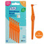 TePe Angle interdental brush orange 0.45mm angled neck pack of 12