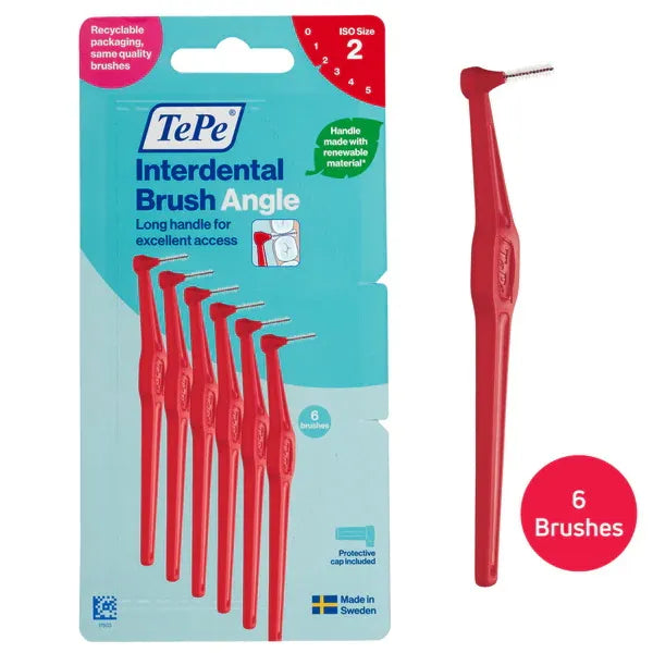 Tepe Angle Interdental Brush Redx12 (Pack of 12)