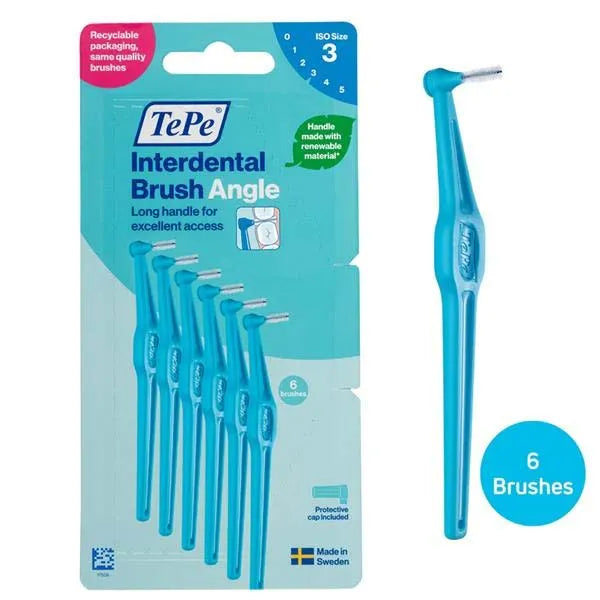 Tepe Angle Interdental Brush Blue X 12 (Pack of 12)