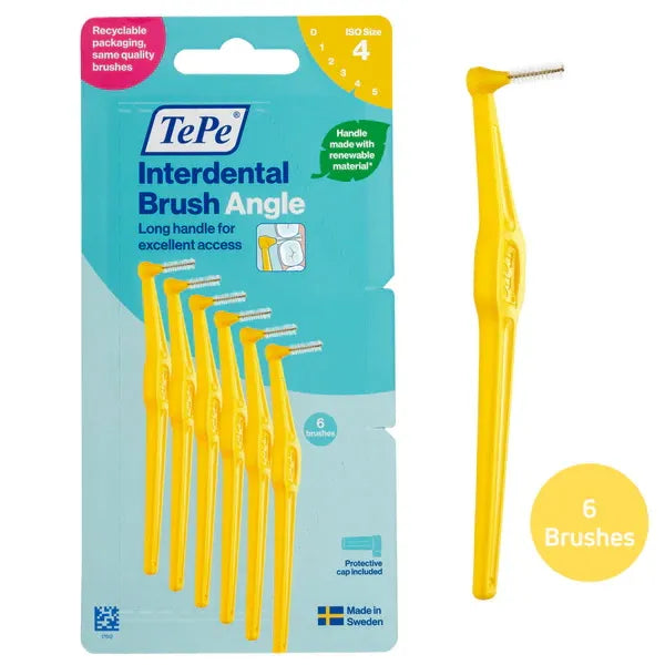 Tepe Angle Interdental Brush Yellow X12 (Pack of 12)