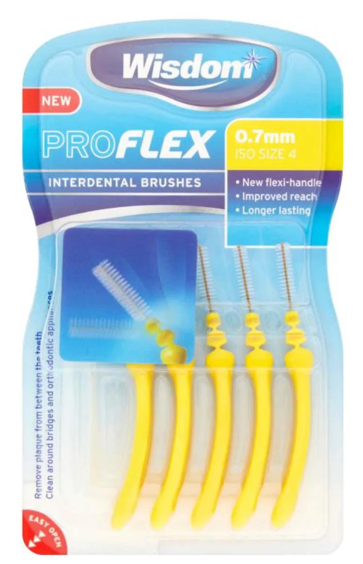 Proflex Interdental Brush 0.7Mm 5S Yellow 2348Isa (Pack of 6)