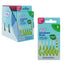 TePe green 0.8mm interdental brushes 6-pack carton of 10