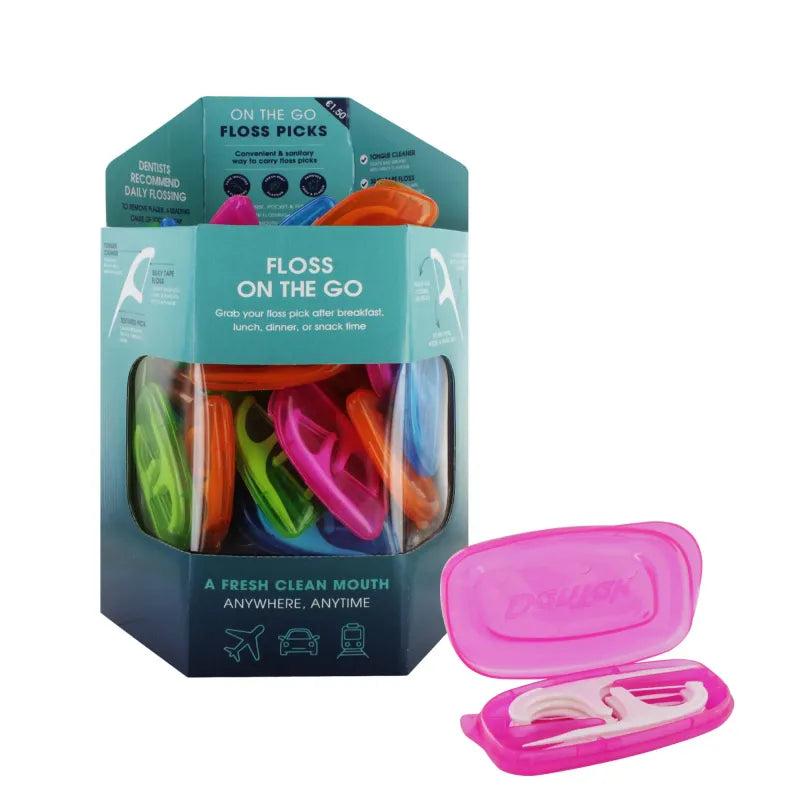 Dentek On The Go Flossers Tub X 80
