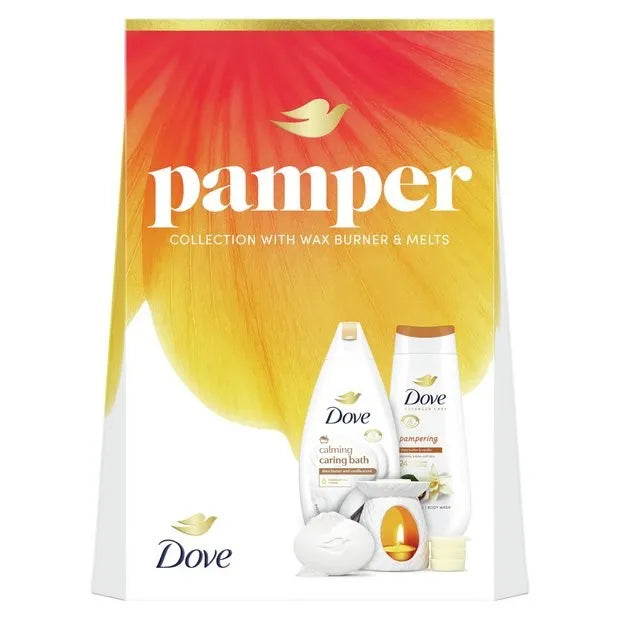 Dove Pamper Collection + Wax Burner Gift Set X 3 (Pack of 3)