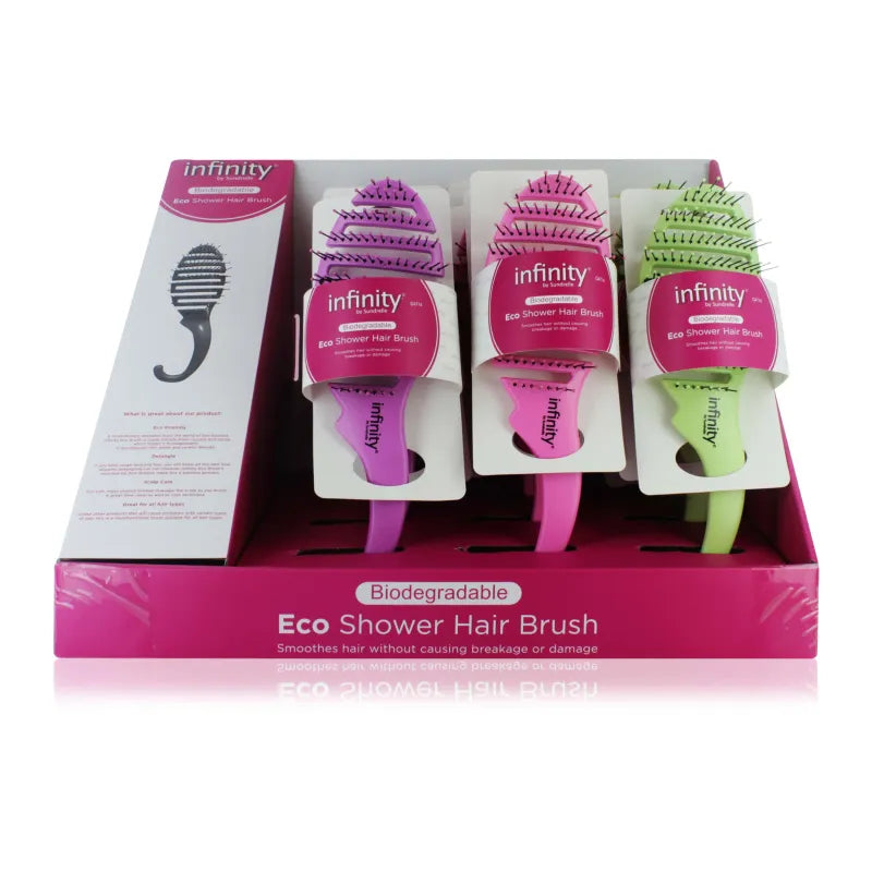 Biodegradable Shower Hairbrush (Pack of 12)