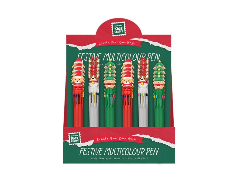 Xma8747 Xmas Multicolour Pen Disp X24 (Pack of 24)