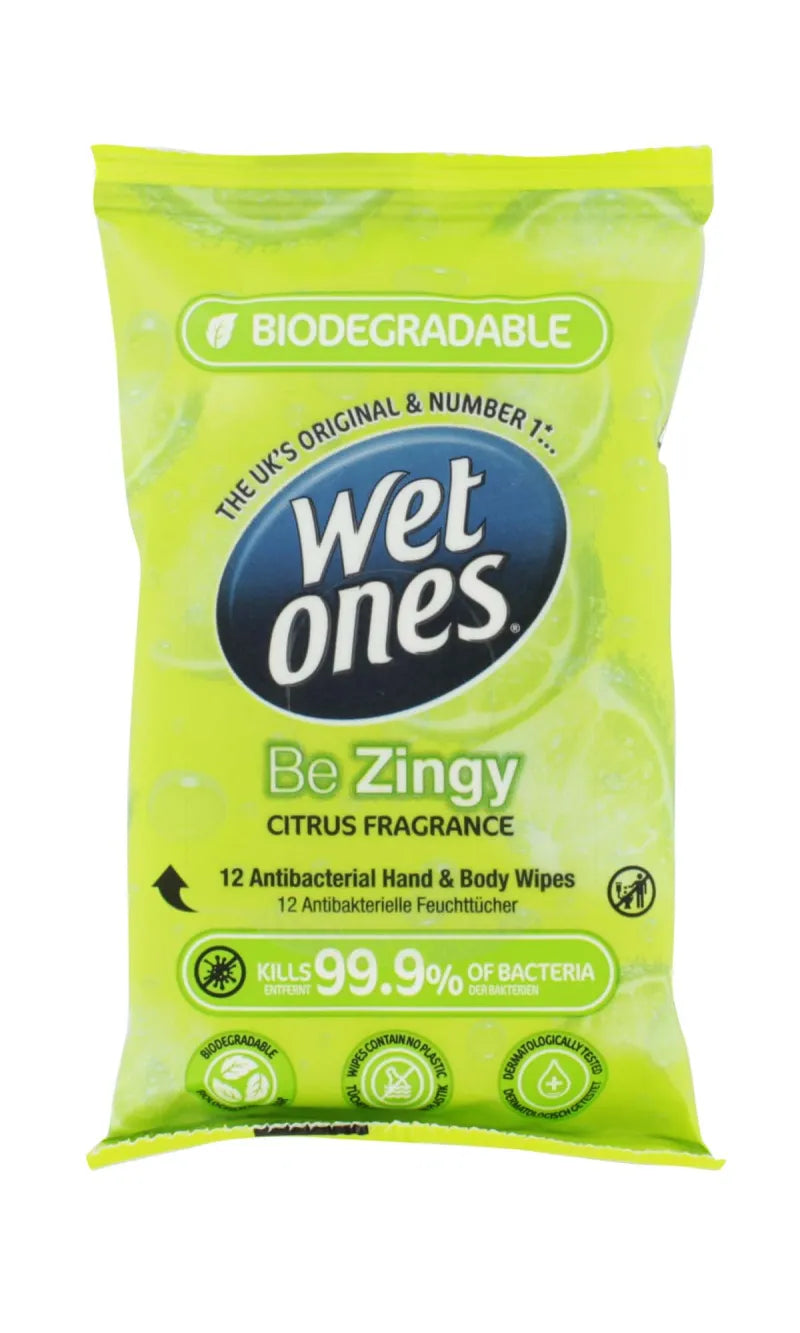 Wet Ones Uplifting Be Zingy (Pack of 12)