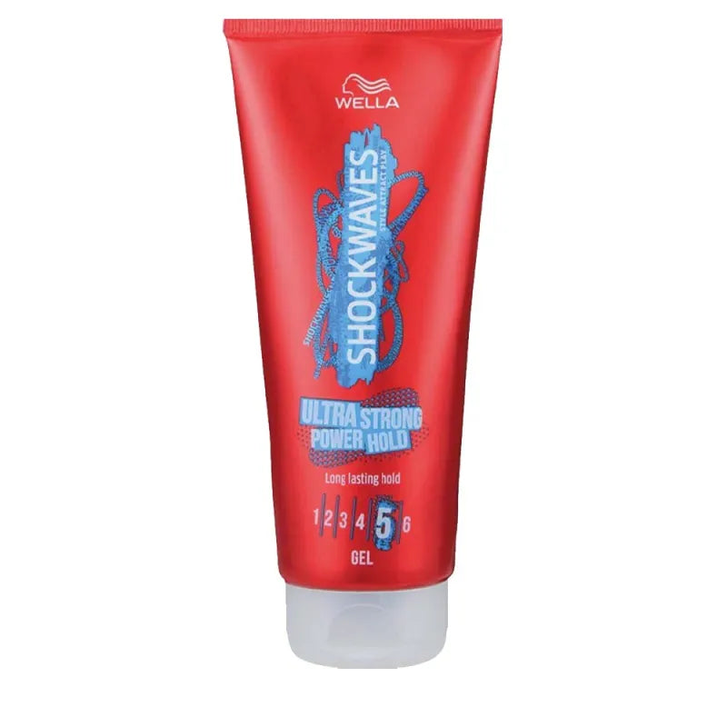Wella Shockwaves Ultra Strong Hold Gel 200ML (Pack of 6)