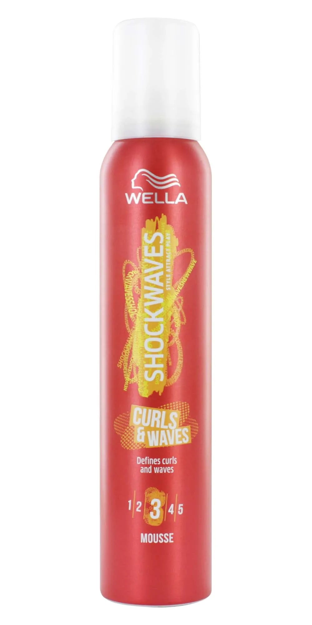 Wella Shockwaves Curls & Waves Mousse 200ML (Pack of 6)