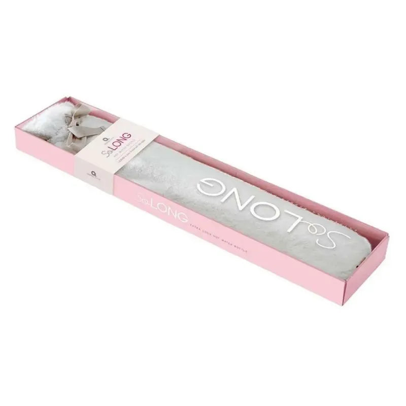 So Long White Furry Long Hot Water Bottle Boxed***Special (Pack of 3)