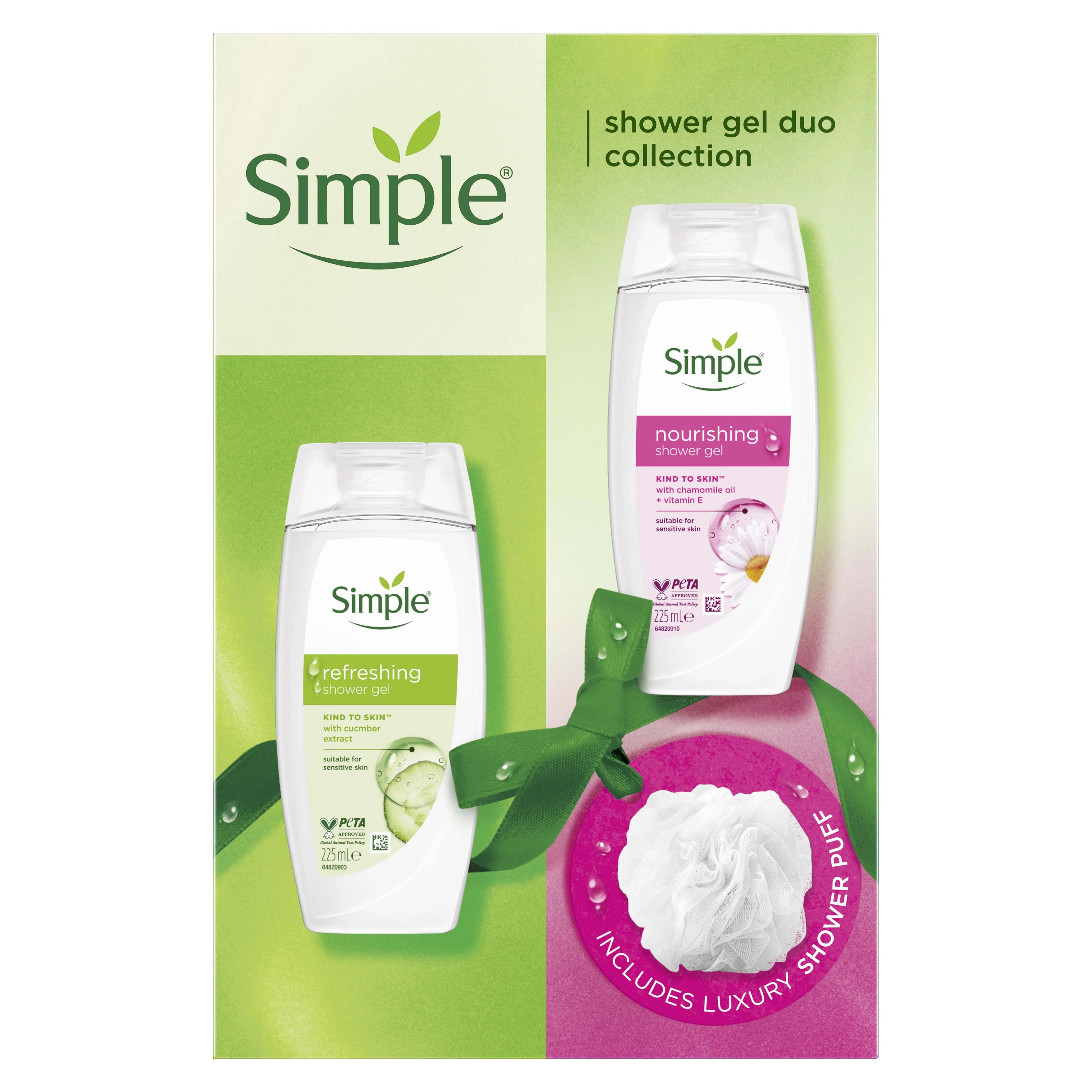 Simple Shower Gel Duo Collection X3 (Pack of 3)