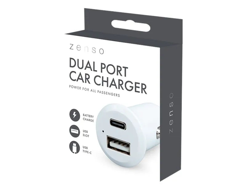 Ele12597Ob Dual Car Charger Usb/C Type (Pack of 18)