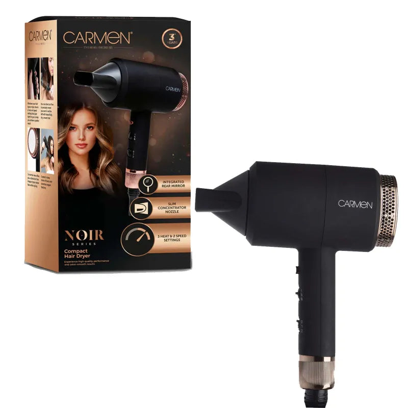 Carmen Noir Series 1800W Hair Dryer (Pack of 3)