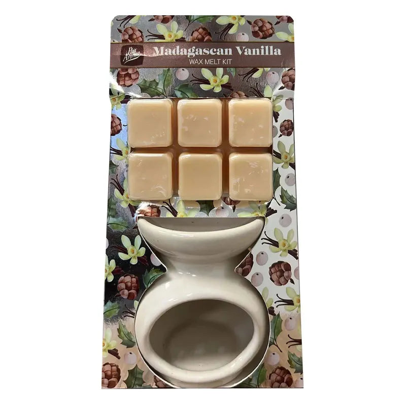 Pan Aroma Madaga Vanilla Burner & Wax Melts (Pack of 6)