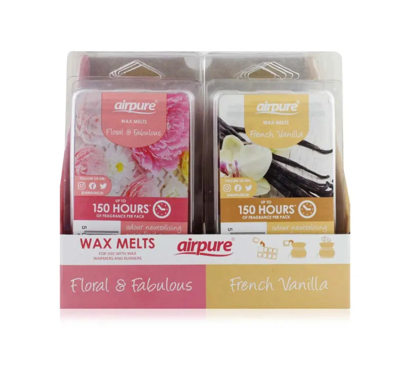 Airpure Wax Melts Disp Vanilla/Floral X12 (Pack of 12)