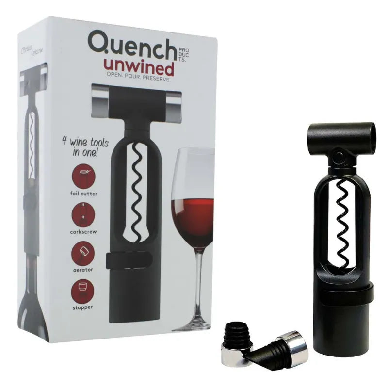 Quench Unwined 4 in 1 Wine Bottle Opener – product
