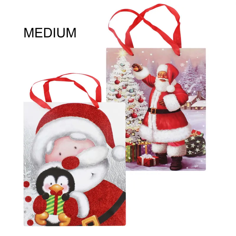 Xmas Gift Bag Medium (Pack of 12)