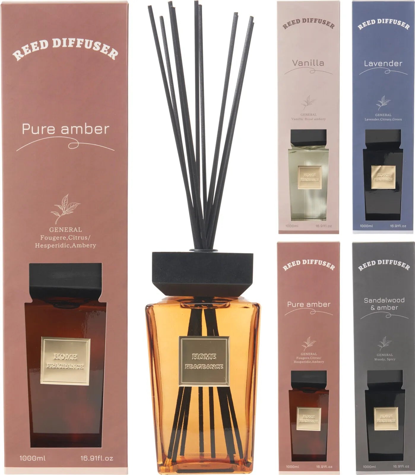 Aroma Di Rogito Diffuser 1000ML 4 Assorted 466000680 Home Fragrance (Pack of 4)