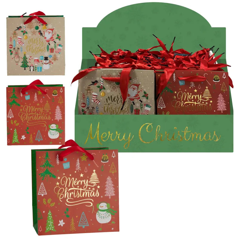 Abd111160 Xmas Gift Bag Display X72 (Pack of 72)
