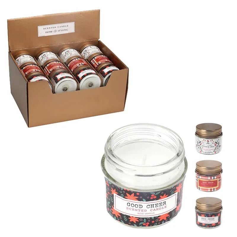 420212830 Scented Candle In Glas Disp X24 (Pack of 24)