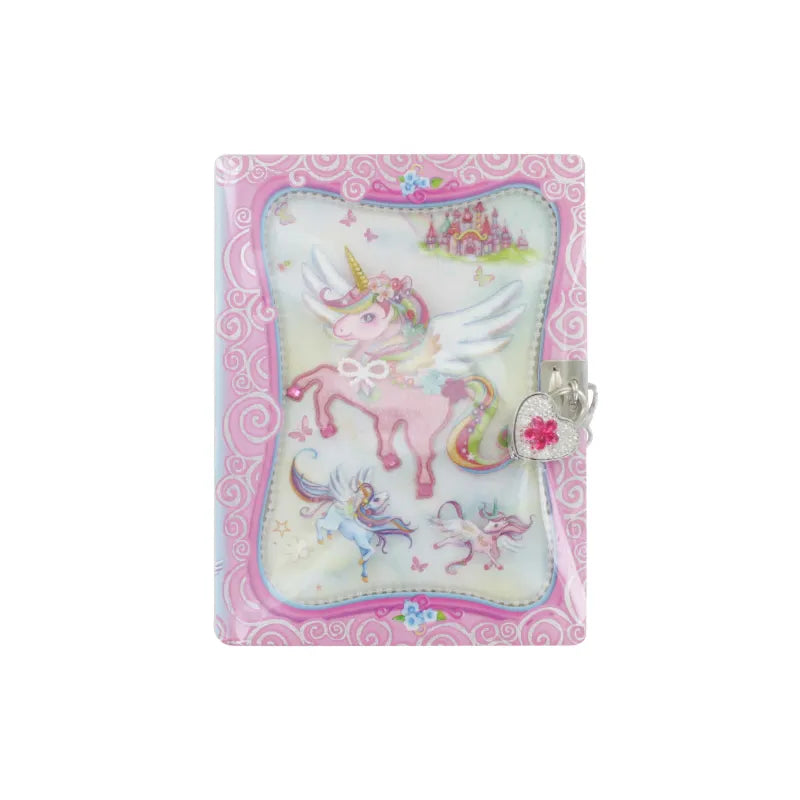 530Nuc Unicorn Diary With Lock (Pack of 6)