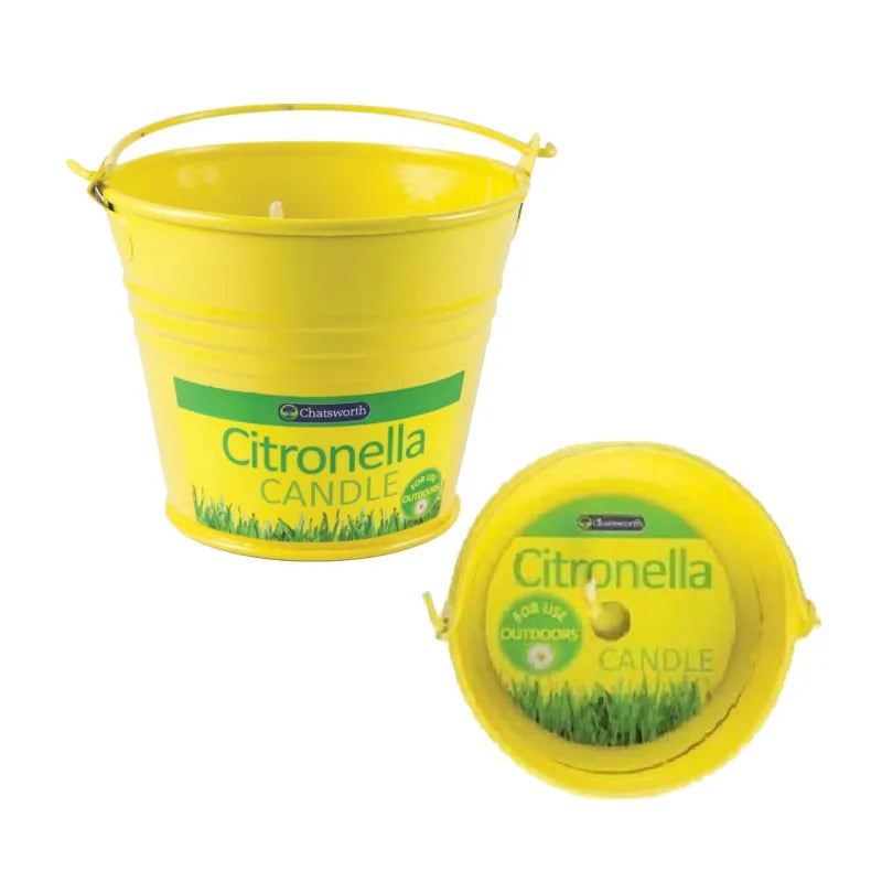 Citronella Metal Bucket Candle Ch0218 (Pack of 6)