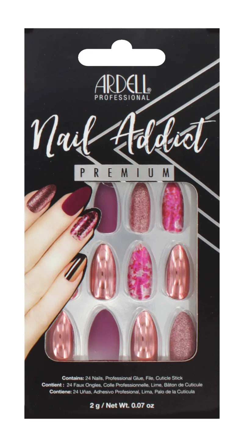 Ardell Chrome Pink Foil Nails 75888 (Pack of 3)