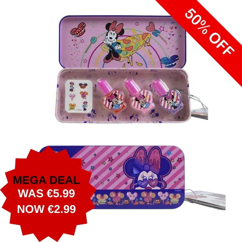 1580381E Minnie Mouse Cosmic Candy Nail Polish Tin X8***Special 25 (Pack of 12)