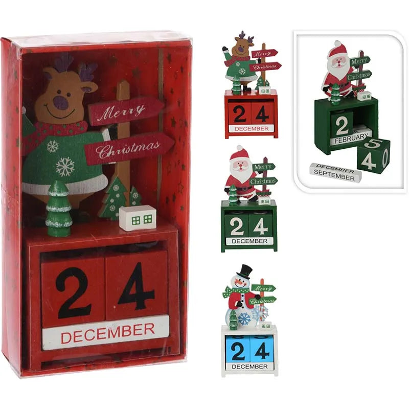 Dh8064240 Advent Wood Calender (Pack of 6)
